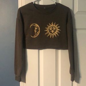 Size small, zaful, crop top sweatshirt